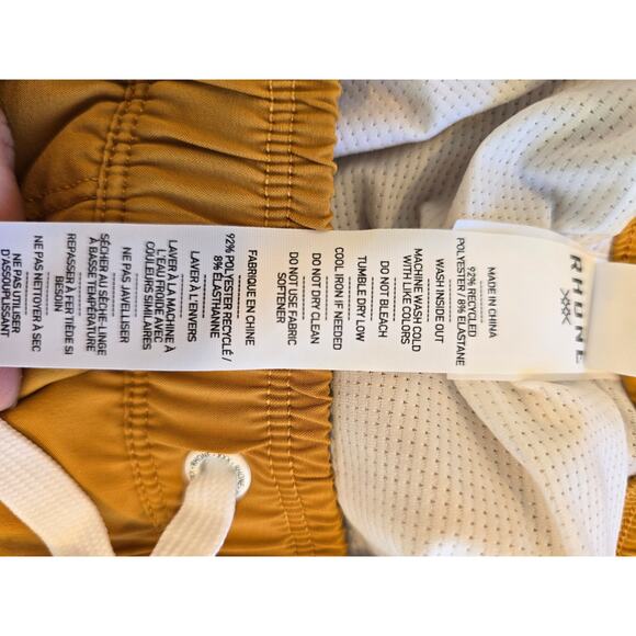 RHONE Men's 7.5" R&R Trunks in Harvest Brown size Small NWT - Picture 9 of 11